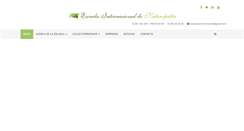 Desktop Screenshot of escuelainternacionalnaturopatia.com