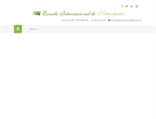 Tablet Screenshot of escuelainternacionalnaturopatia.com